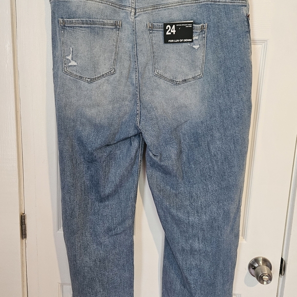 *NWT*For luv of denim size 24 vintage high waist jeans - Picture 2 of 3